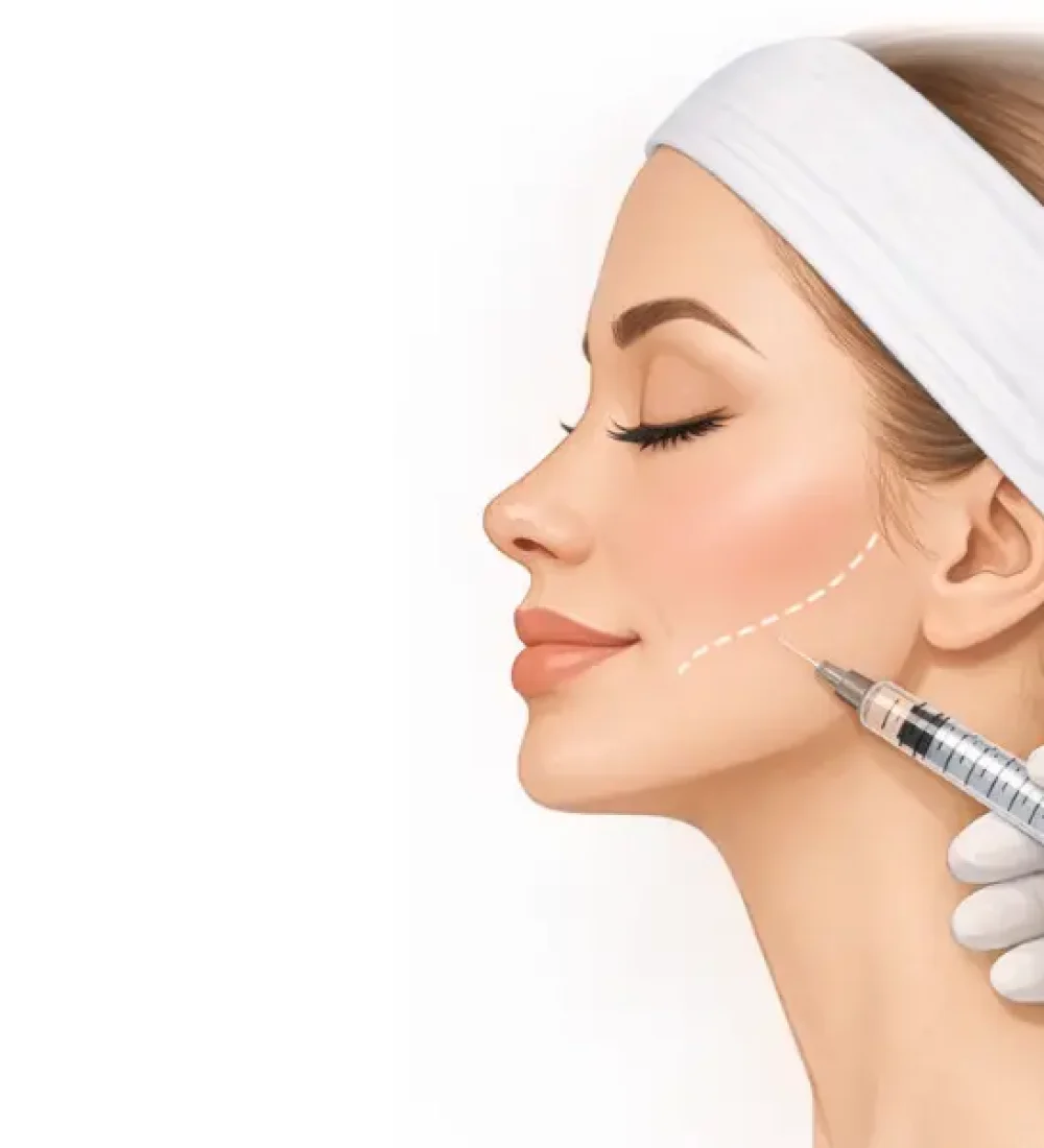 Jawline unterspritzen in Rüsselsheim, Wiesbaden, Mainz und Frankfurt bei Salmana Medical Beauty