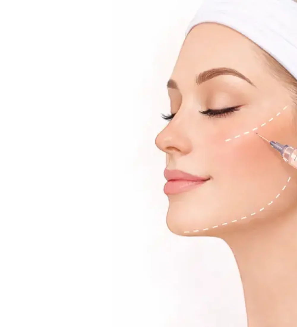 Wangenknochen aufpritzen in Rüsselsheim, Wiesbaden, Mainz und Frankfurt bei Salmana Medical Beauty