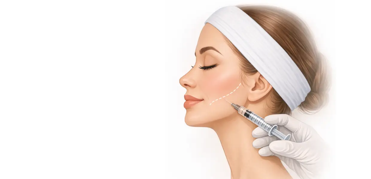 Jawline unterspritzen in Rüsselsheim, Wiesbaden, Mainz und Frankfurt bei Salmana Medical Beauty