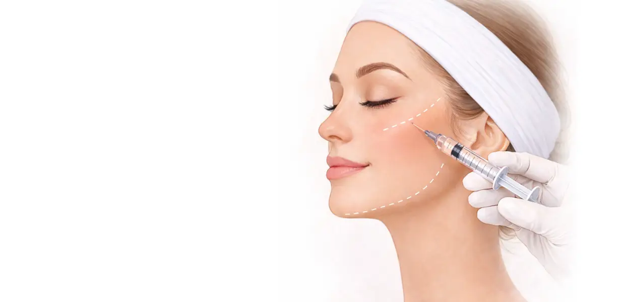 Wangenknochen aufpritzen in Rüsselsheim, Wiesbaden, Mainz und Frankfurt bei Salmana Medical Beauty